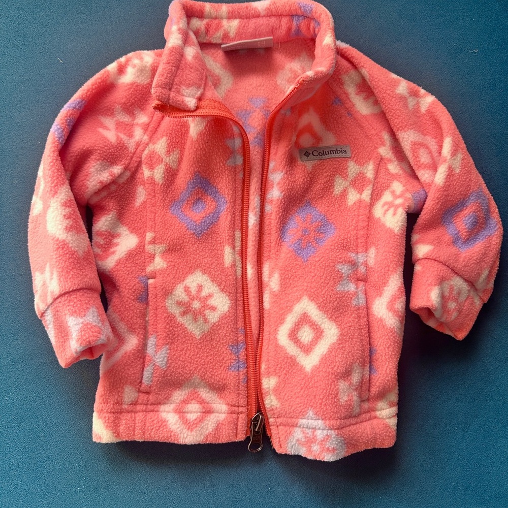 Baby Infant Columbia Pink Fleece Jacket